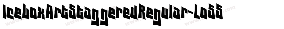IceboxArtStaggeredRegular-Lo55字体转换 IceboxArtStaggeredRegular-Lo55字体转换