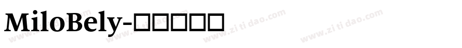 MiloBely字体转换