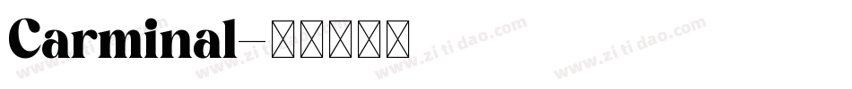 Carminal字体转换