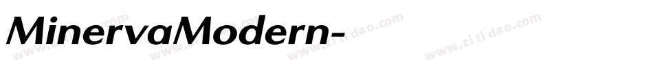 MinervaModern字体转换