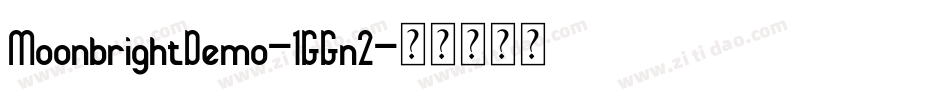 MoonbrightDemo-1GGn2字体转换