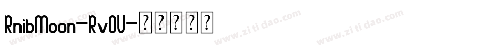 RnibMoon-RvOV字体转换