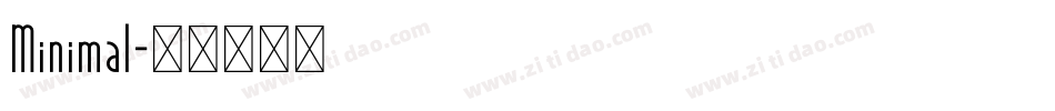 Minimal字体转换