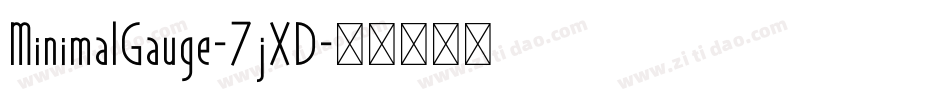 MinimalGauge-7jXD字体转换