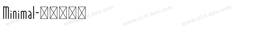 Minimal字体转换