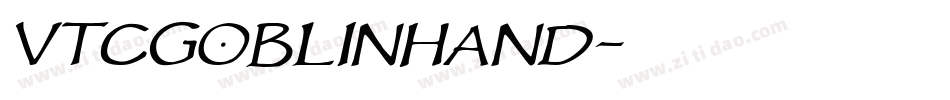VTCGoblinHand字体转换
