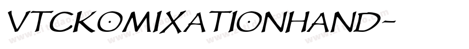 VTCKomixationHand字体转换