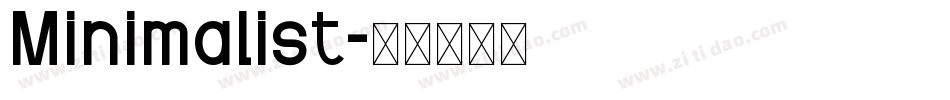 Minimalist字体转换