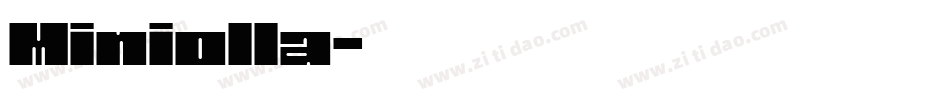 Miniolla字体转换