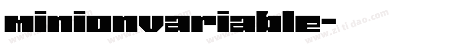 minionvariable字体转换