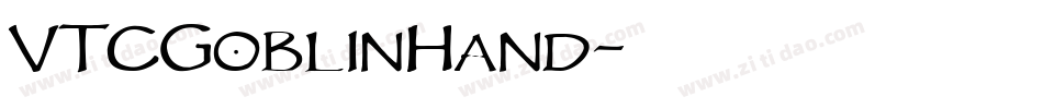 VTCGoblinHand字体转换