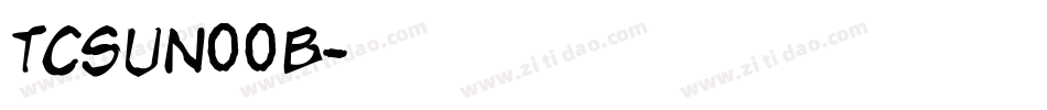 TCSUN00B字体转换