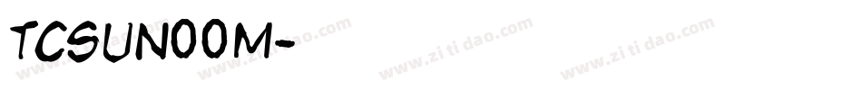TCSUN00M字体转换