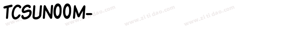 TCSUN00M字体转换