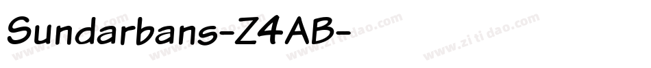 Sundarbans-Z4AB字体转换