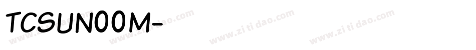 TCSUN00M字体转换