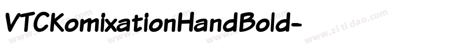 VTCKomixationHandBold字体转换
