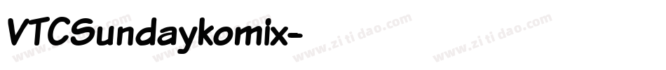 VTCSundaykomix字体转换