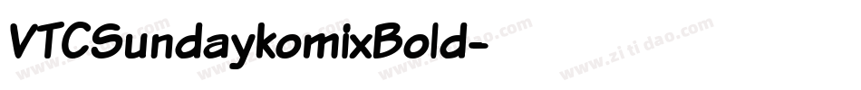 VTCSundaykomixBold字体转换