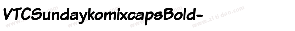 VTCSundaykomixcapsBold字体转换