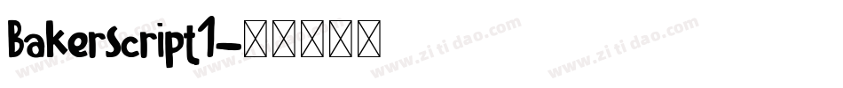 BakerScript1字体转换