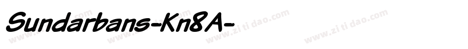 Sundarbans-Kn8A字体转换