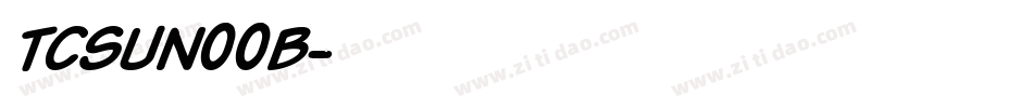 TCSUN00B字体转换