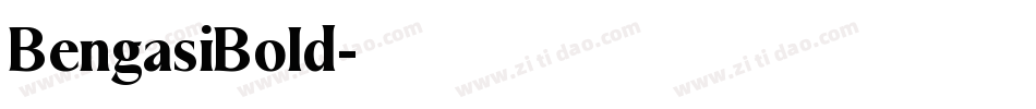 BengasiBold字体转换