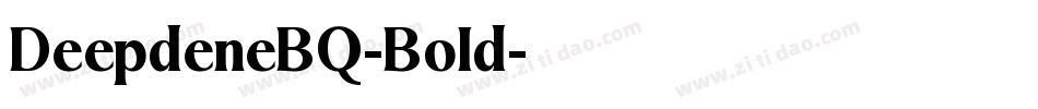 DeepdeneBQ-Bold字体转换