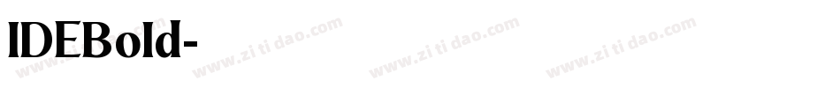 IDEBold字体转换