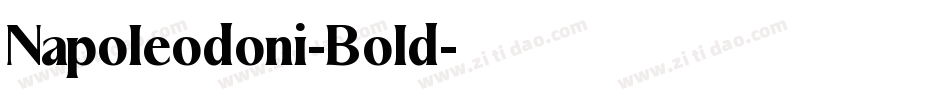 Napoleodoni-Bold字体转换