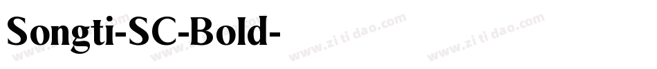 Songti-SC-Bold字体转换