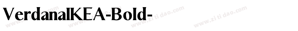VerdanaIKEA-Bold字体转换