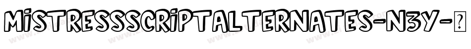 MistressScriptAlternates-n3Y字体转换