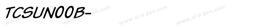 TCSUN00B字体转换