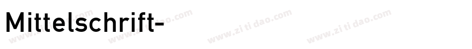 Mittelschrift字体转换