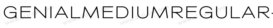 GenialMediumRegular字体转换