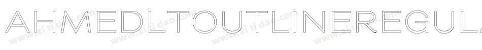 AhmedLTOutlineRegular字体转换