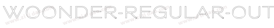 WOONDER-Regular-Outline字体转换