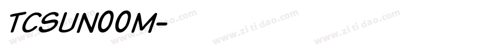 TCSUN00M字体转换