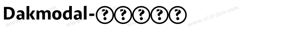 Dakmodal字体转换