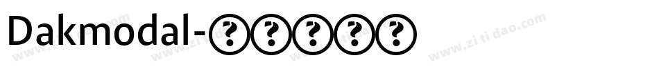 Dakmodal字体转换
