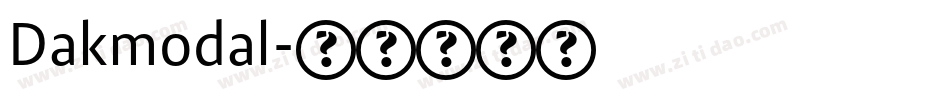 Dakmodal字体转换