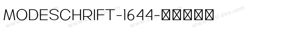 Modeschrift-1644字体转换