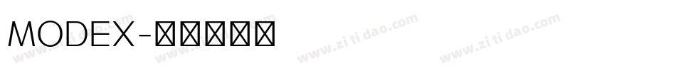 modeX字体转换