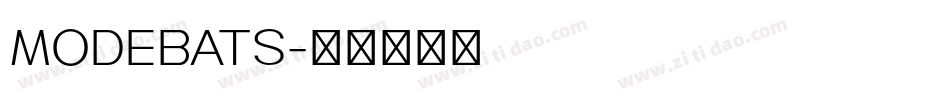 modebats字体转换