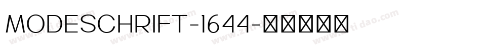 Modeschrift-1644字体转换