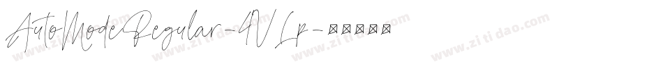 AutoModeRegular-4VLp字体转换