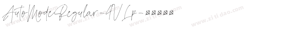 AutoModeRegular-4VLp字体转换
