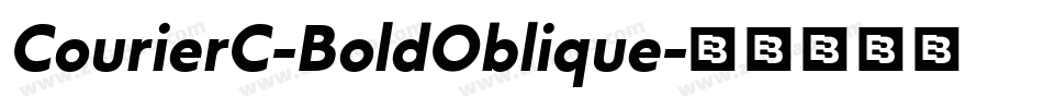 CourierC-BoldOblique字体转换